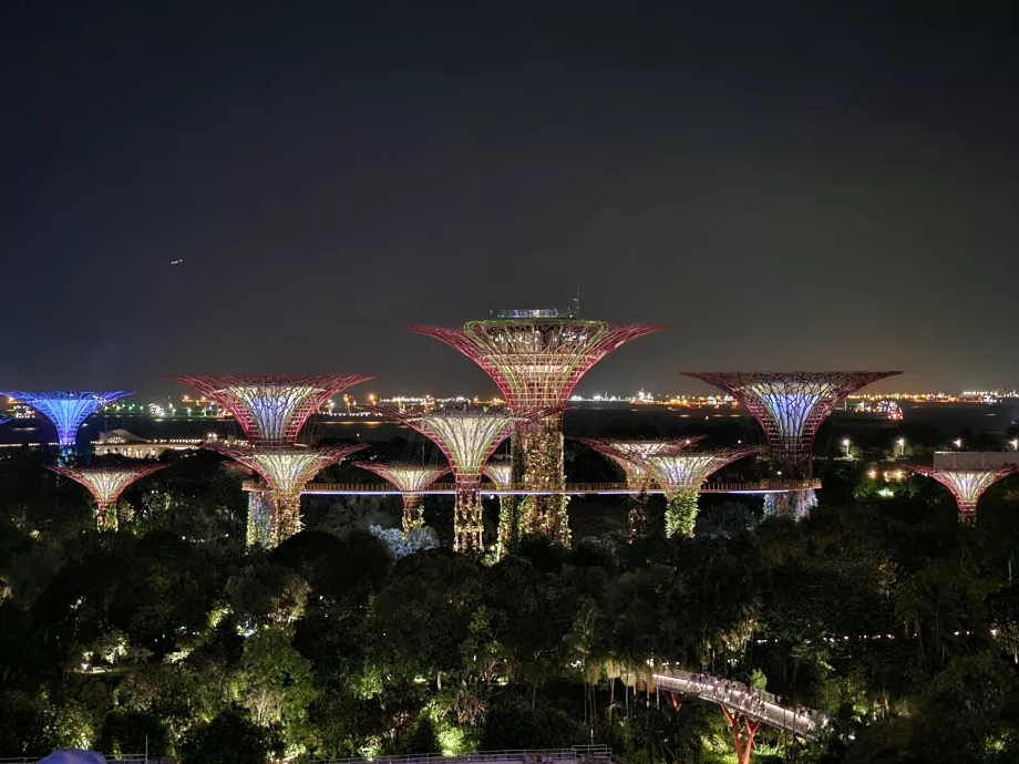 Vue nocturne de la chambre