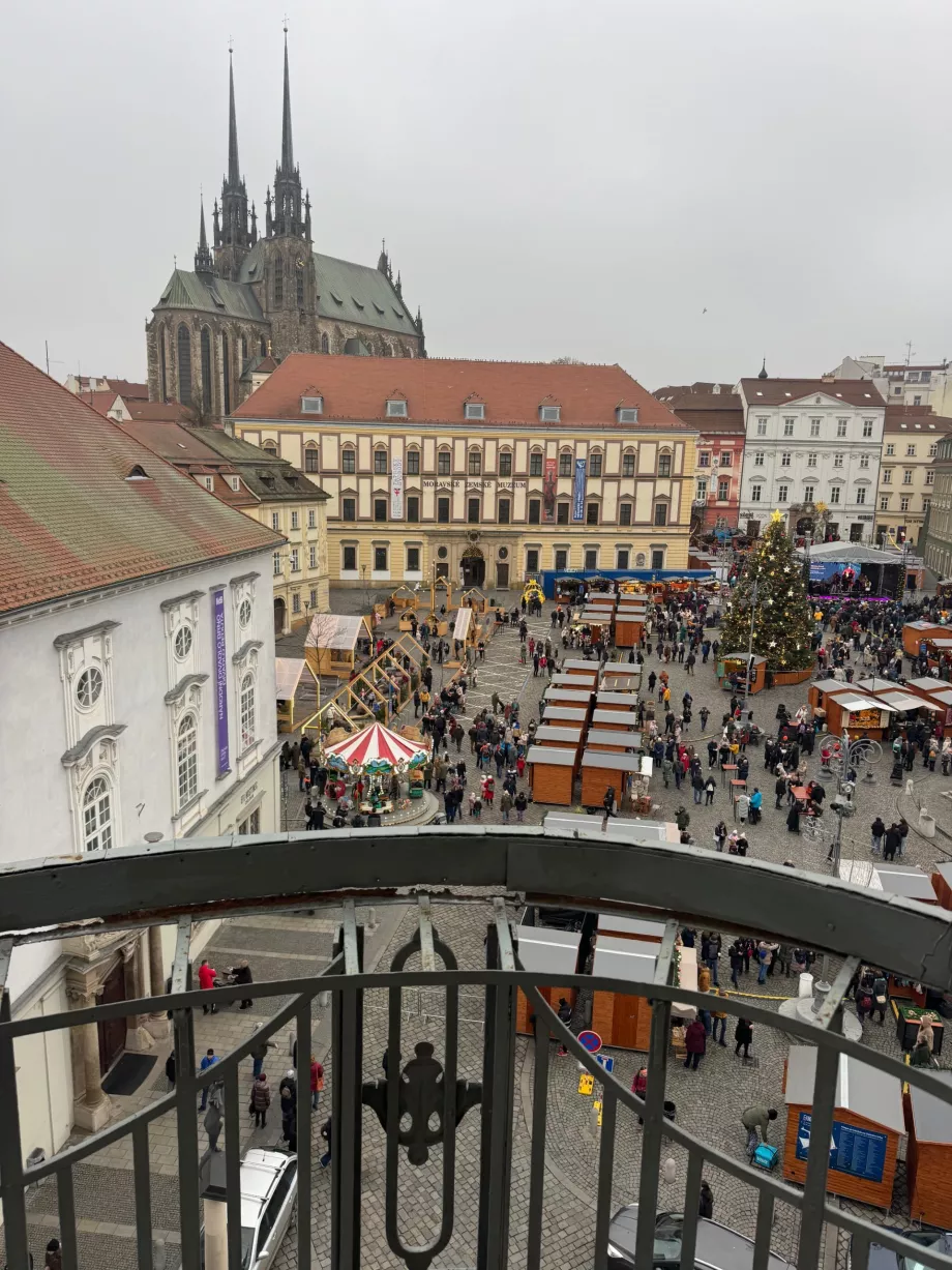 Vue depuis le petit balcon de la suite junior