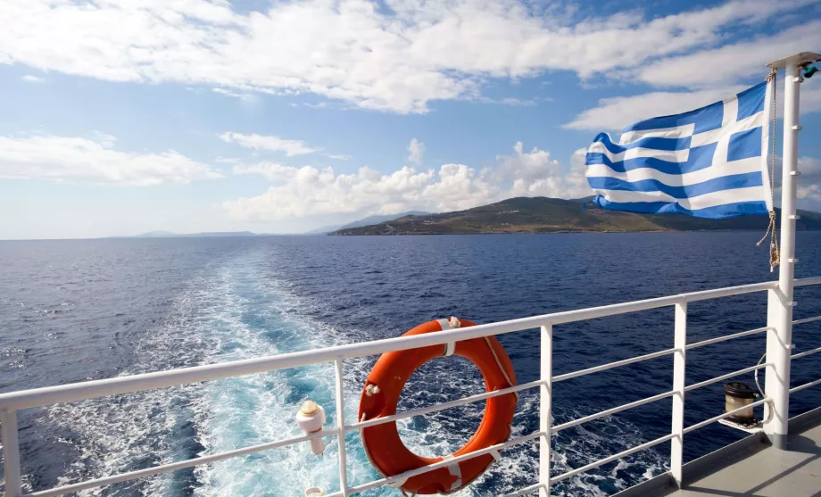 Ferry en Grèce