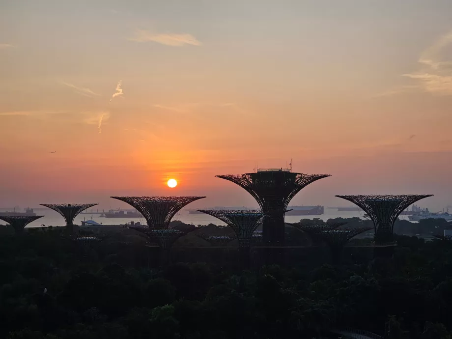 Lever de soleil - vue de la chambre