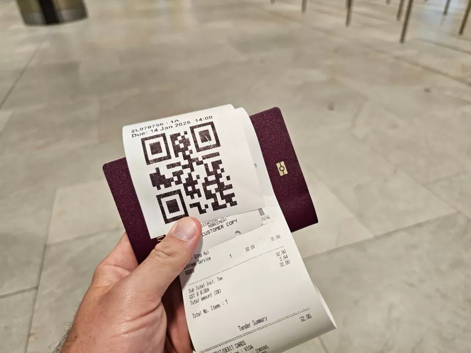 Code QR pour récupérer les bagages dans la salle des bagages