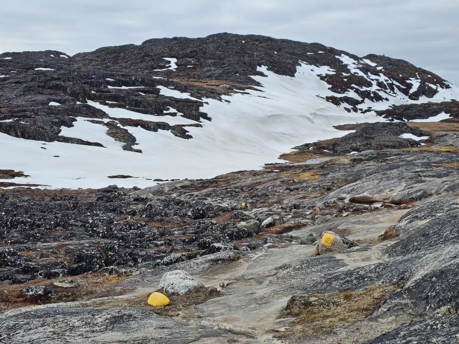 Balisage, sentier de randonnée jaune