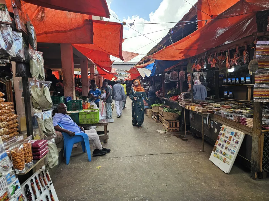 Marché central, vente d'épices