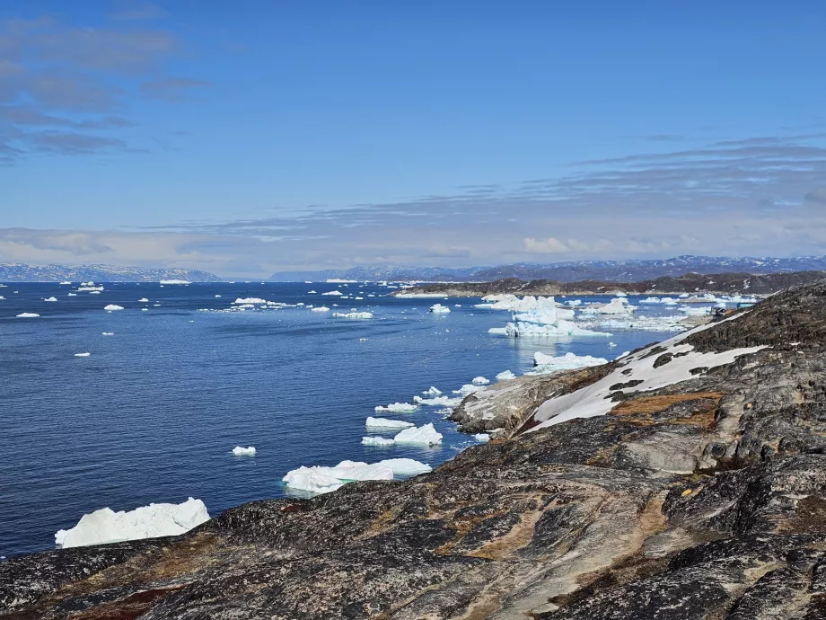 Banquise près d'Ilulissat, vue depuis le sentier jaune