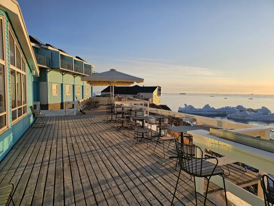 Terrasse de l'hôtel