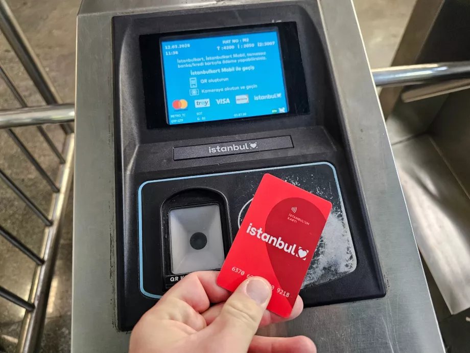 Utilisation d'Istanbulkart