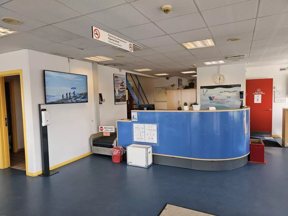 Enregistrement à l'aéroport de Sisimiut
