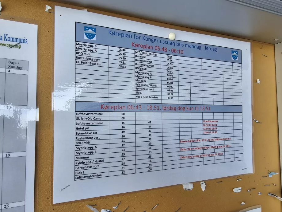 Horaires de bus