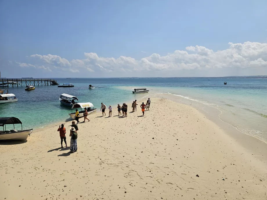 Île de la prison, plage de sable