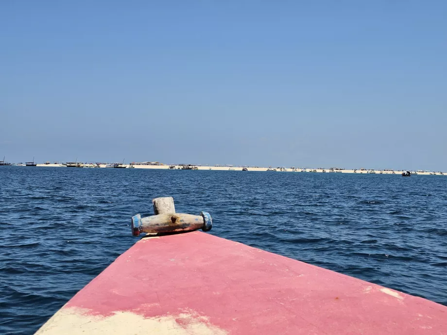 Croisière sur le banc de sable de Nakupenda