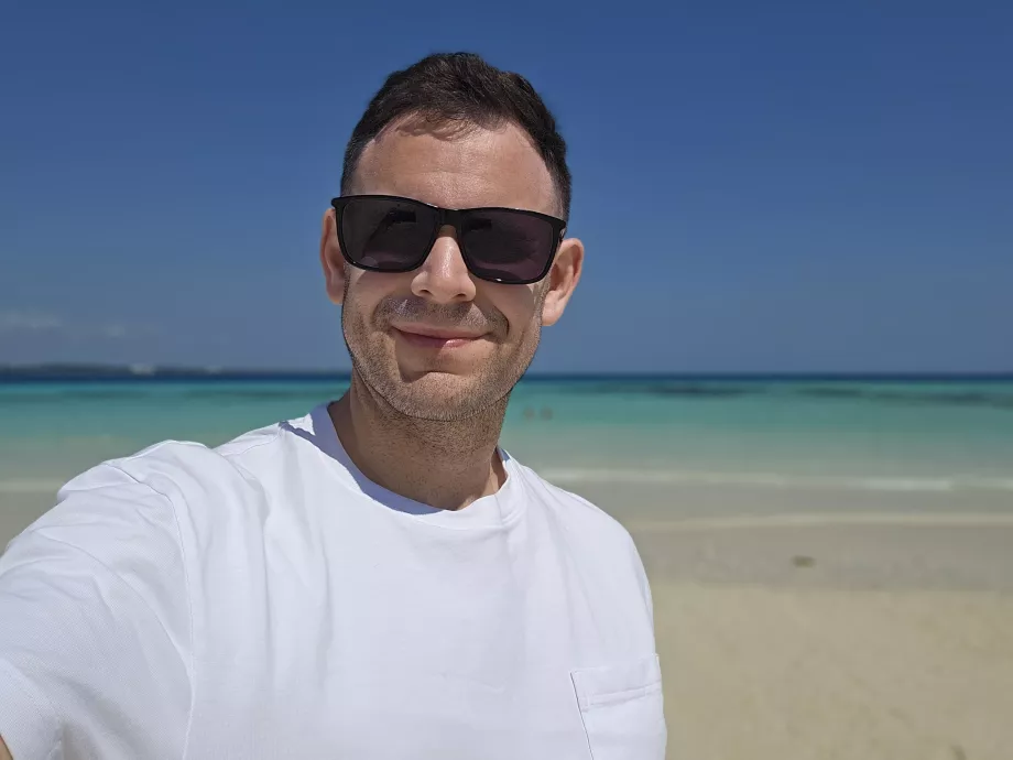 Moi sur le banc de sable de Nakupenda