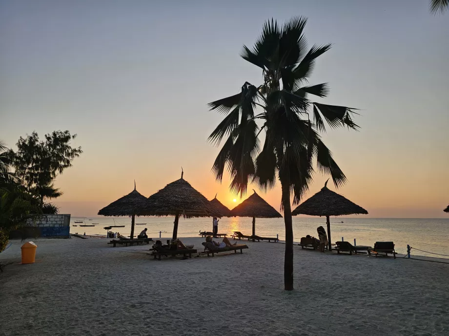Coucher de soleil à Nungwi