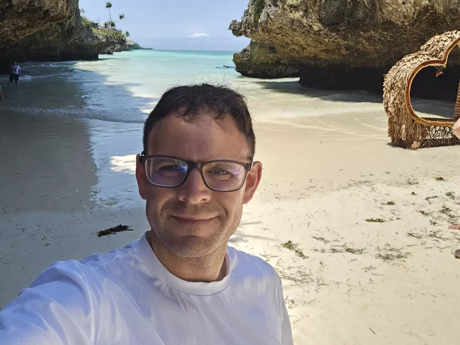 Moi sur la plage de Mtende