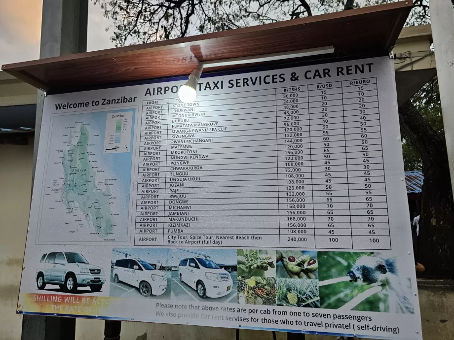 Prix officiels des taxis en 2026