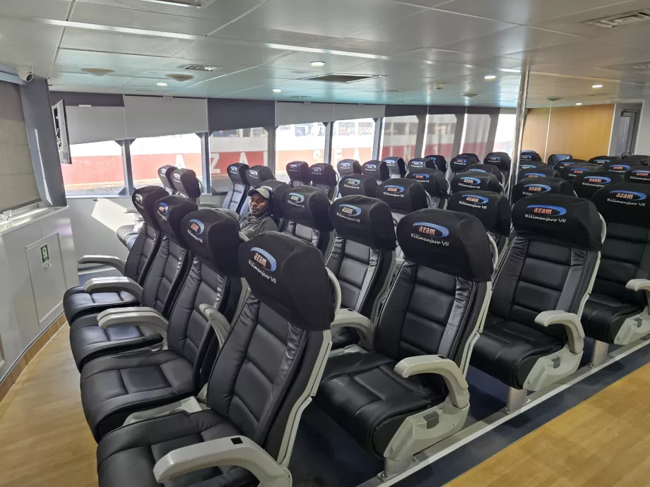 Intérieur du catamaran