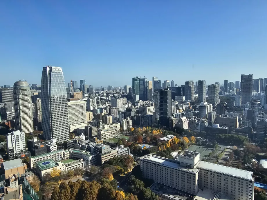 Vue du pont d'observation principal pendant la journée