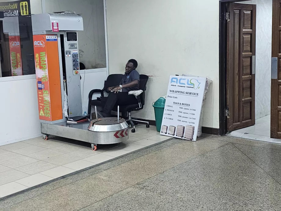 Emballage des bagages, Terminal 2