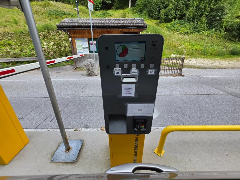 Paiement du péage pour la Loser Mautstrasse