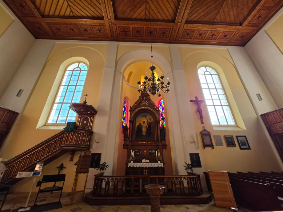 Intérieur d'une église protestante