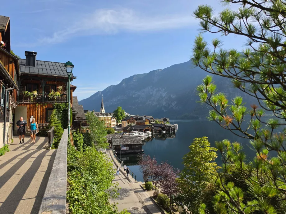 Vue de Hallstatt depuis la rue Hallberg