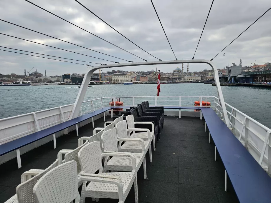 Pont supérieur du navire sur la tour Maiden