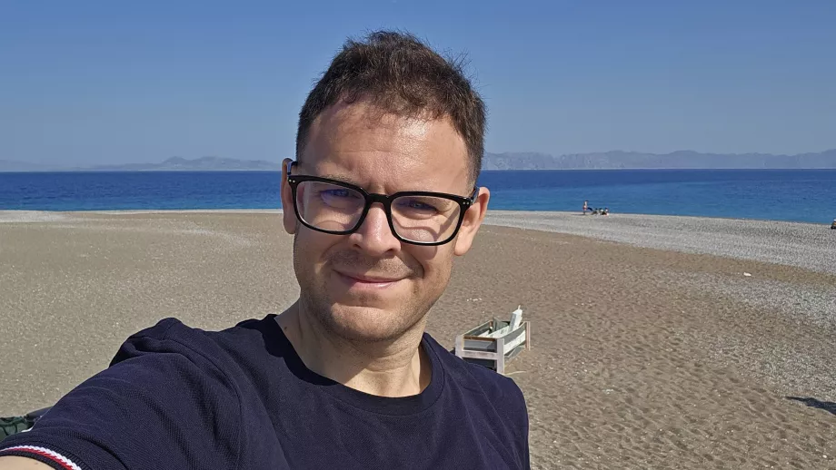 Christopher à la plage Windy