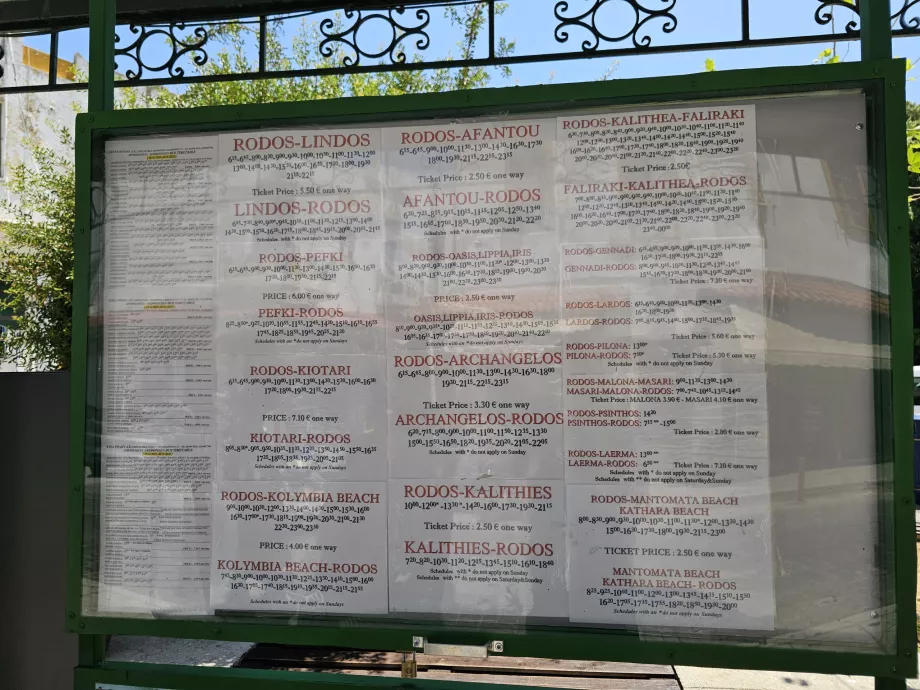 Horaires de KTEL
