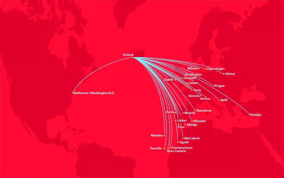 Carte des lignes pour 2025