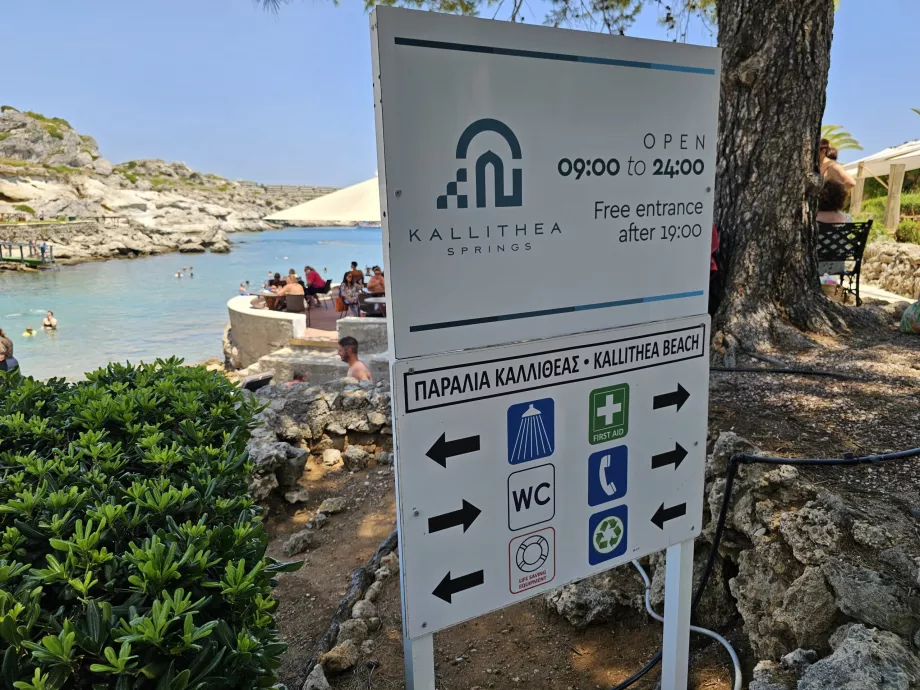 Heures d'ouverture Kallithea Springs