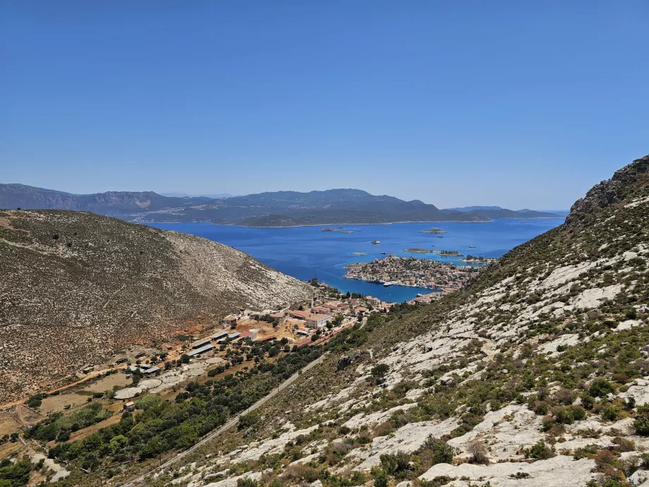 Vue de la forteresse de Paleokastro