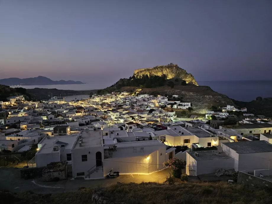 Nuit à Lindos
