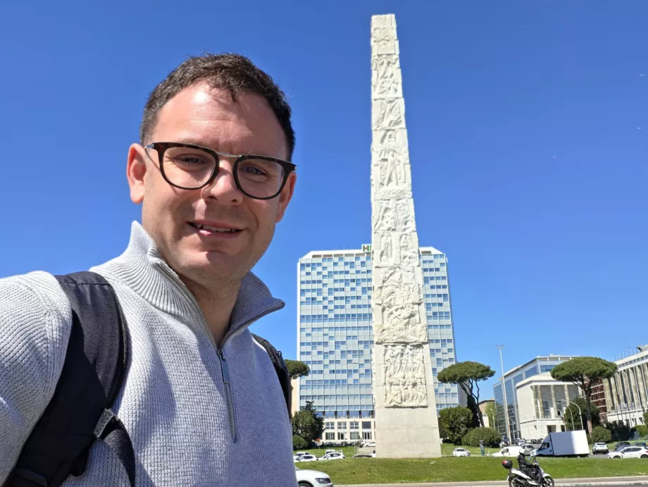 Moi dans le quartier de l'EUR