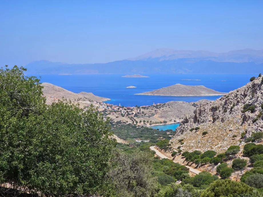 Vue de la ville de Chalki