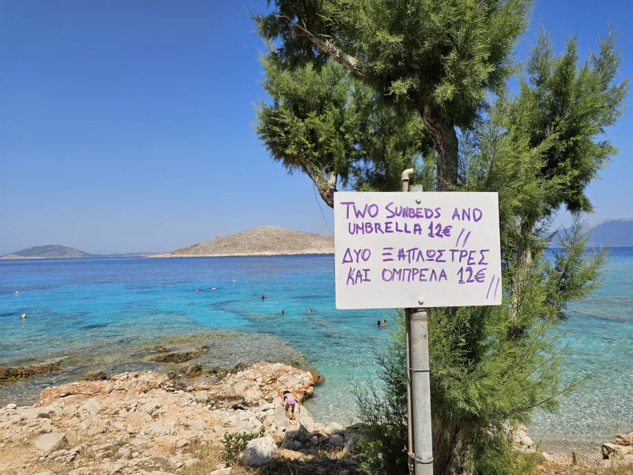 Prix, plage de Ftenagia