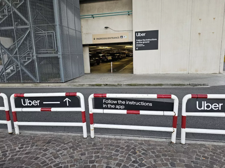 Itinéraire pour se rendre au point de prise en charge Uber