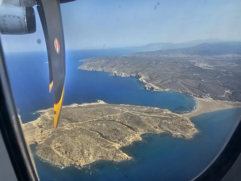 Prasonisi vue du vol Karpathos - Rhodes