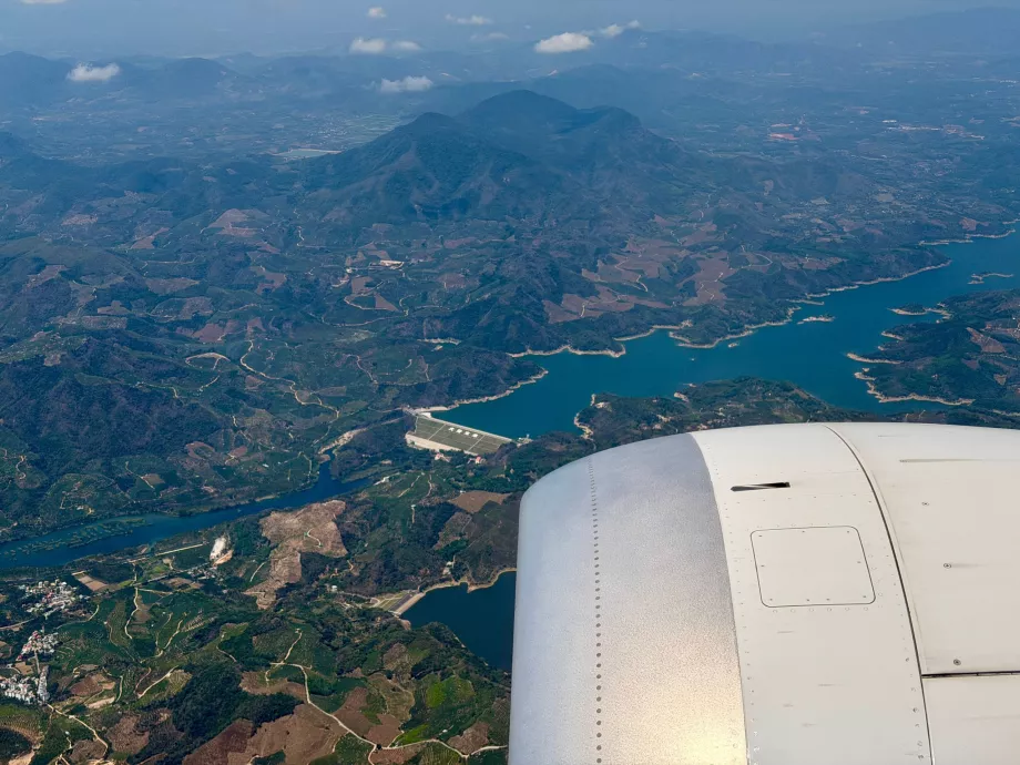 Avant l'atterrissage à Hainan