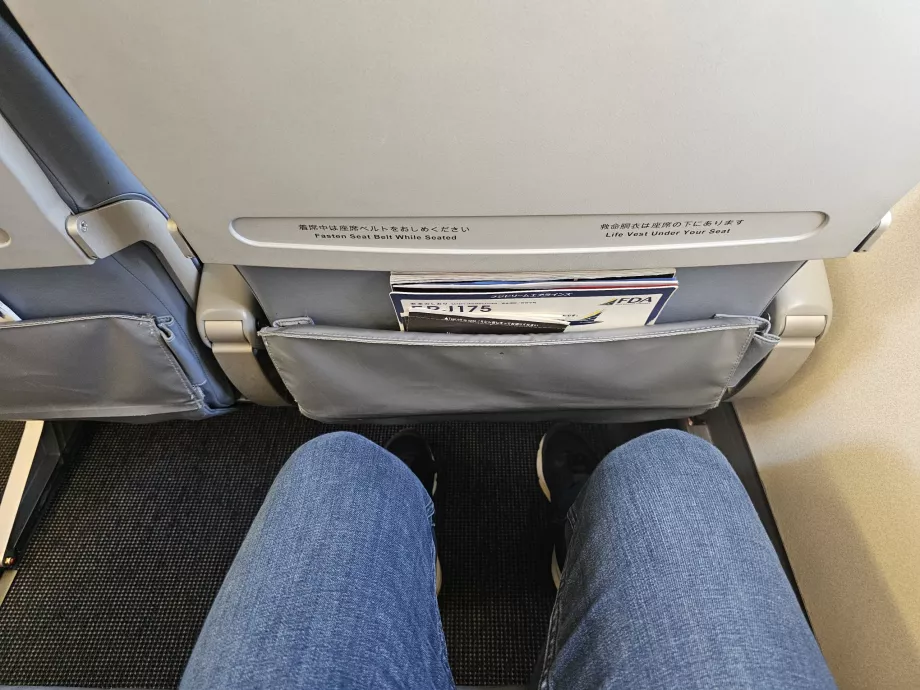 Espace pour les jambes, Embraer 170, FDA