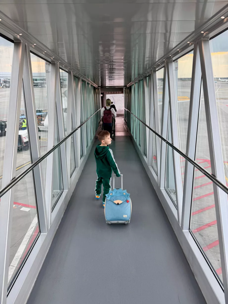 Embarquement sur le vol