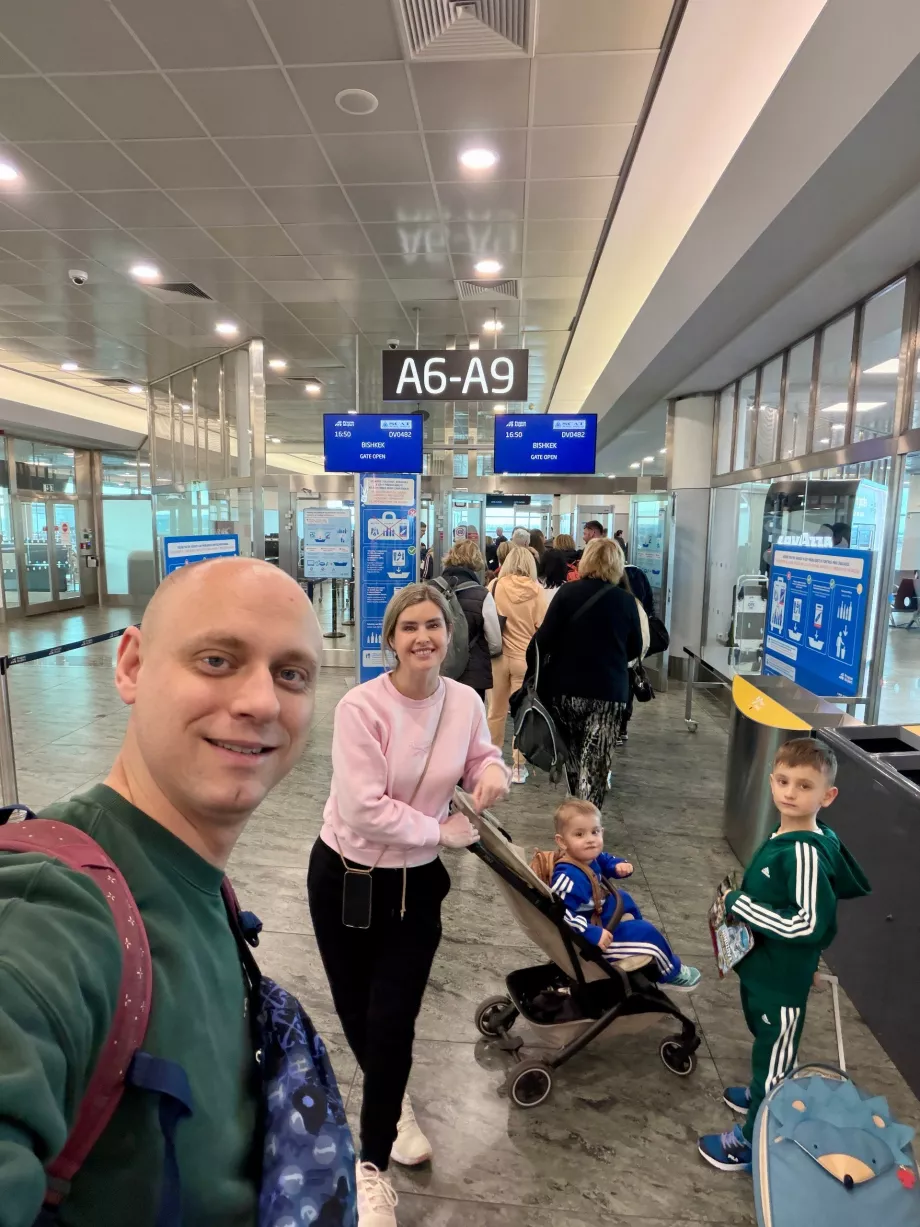 Famille avant le départ