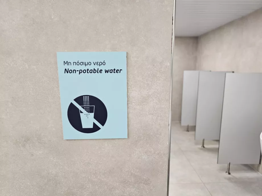 L'eau n'est pas potable