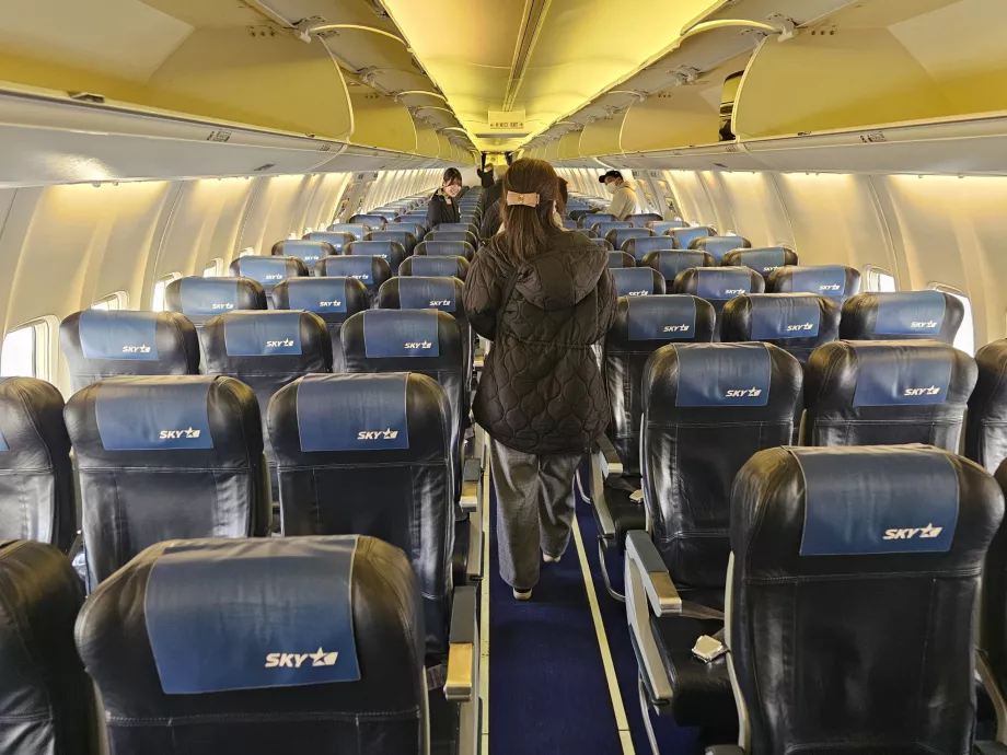 Intérieur du Boeing 737 de Skymark Airlines