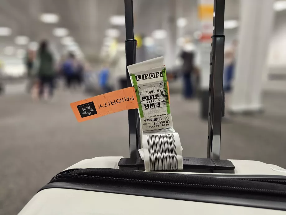 Étiquette de bagage prioritaire
