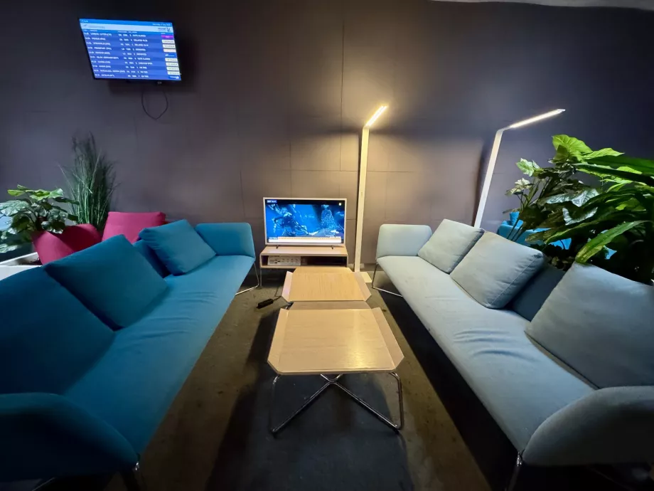 Sièges confortables à l'arrière du salon
