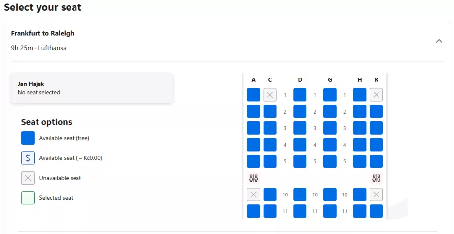 Ancienne classe d'affaires