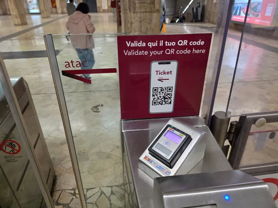 Paiement sans contact dans le métro