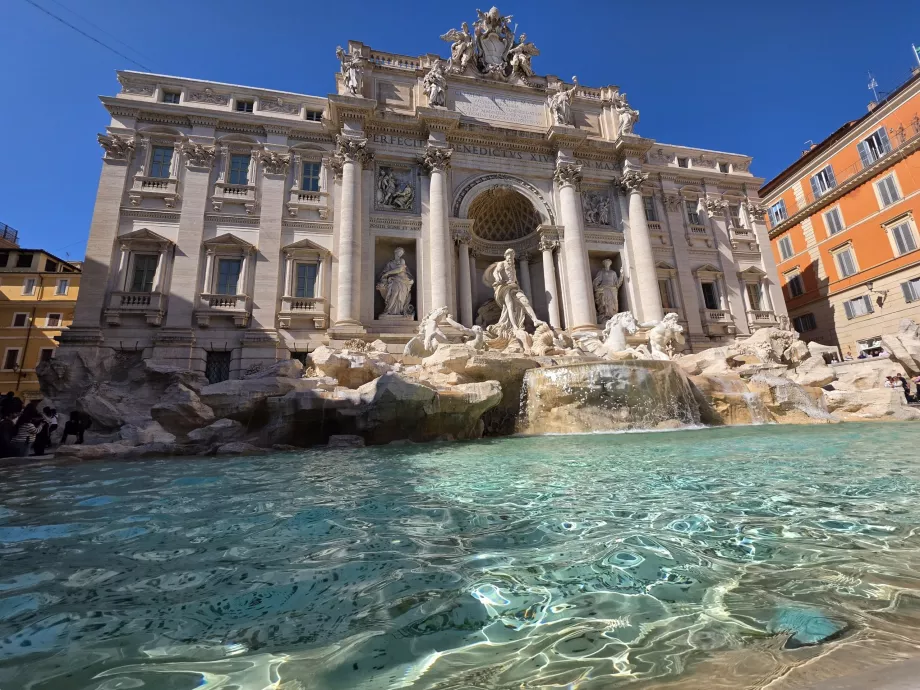 Fontana di Trevi, vue de la galerie payante