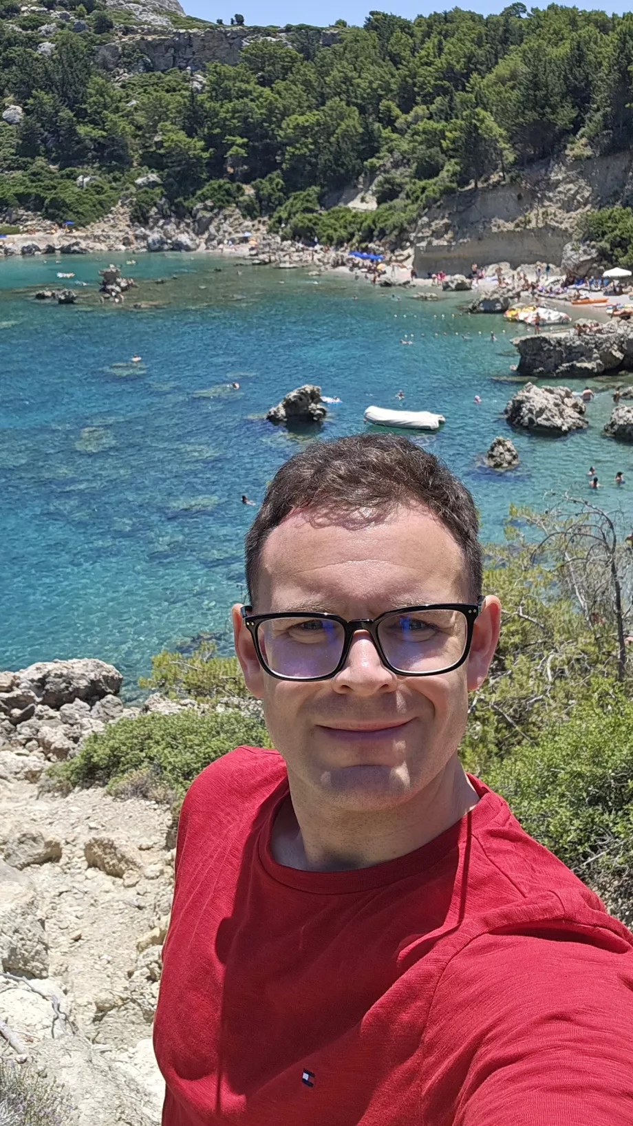 Christopher à la plage Anthony Quinn