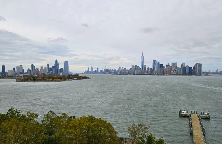 Vue du piédestal de la Statue de la Liberté