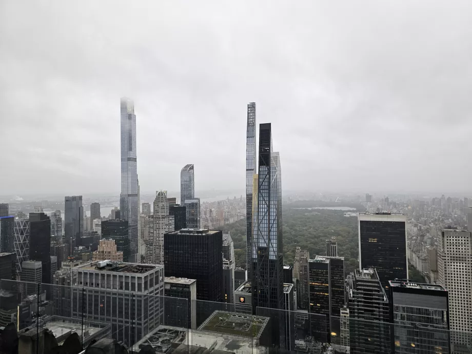 Rockefeller Center - vue vers Central Park